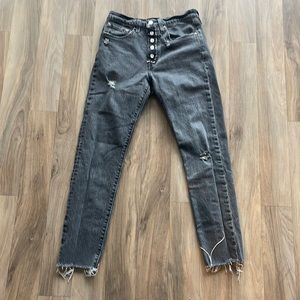 Levi’s 501 Skinny Jeans in Faded Black